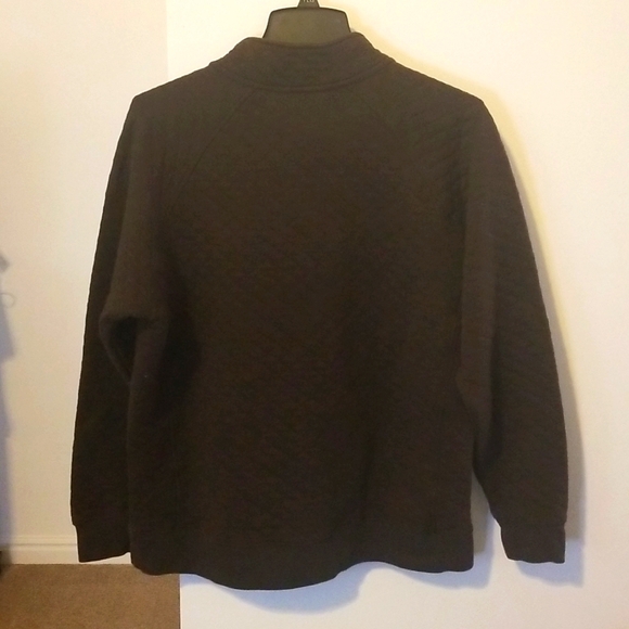 Eddie Bauer Men's Medium Brown Quilted Pullover - Picture 9 of 17